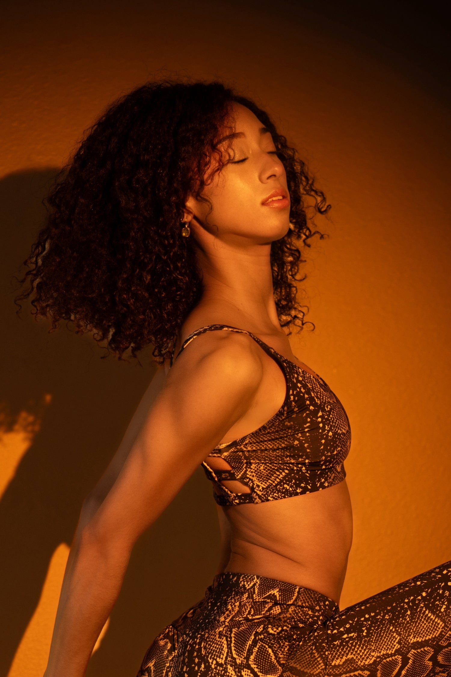 CAGE BACK BRA - HONEY SNAKE