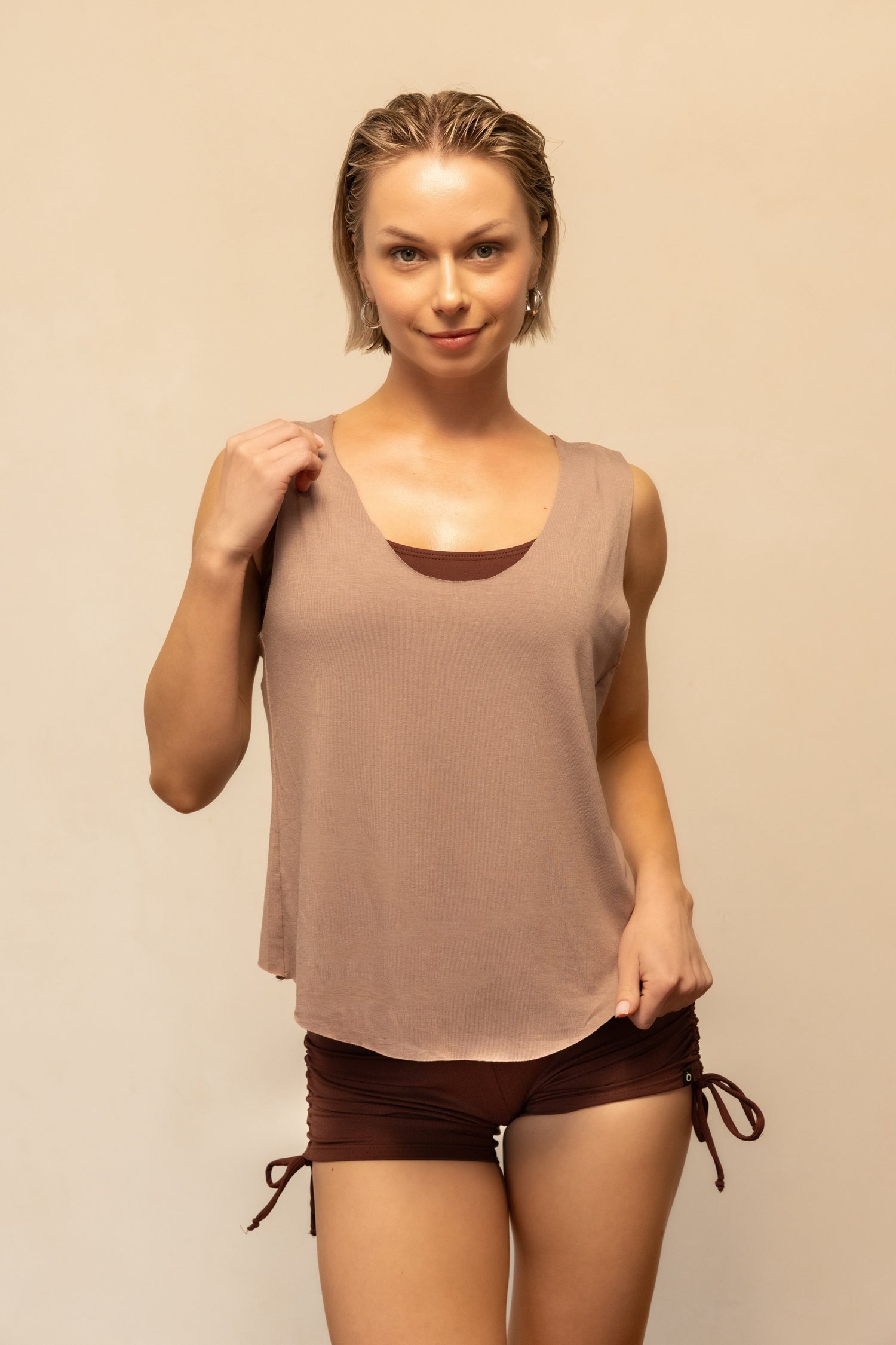 PURA VIDA TOP - TOFFEE