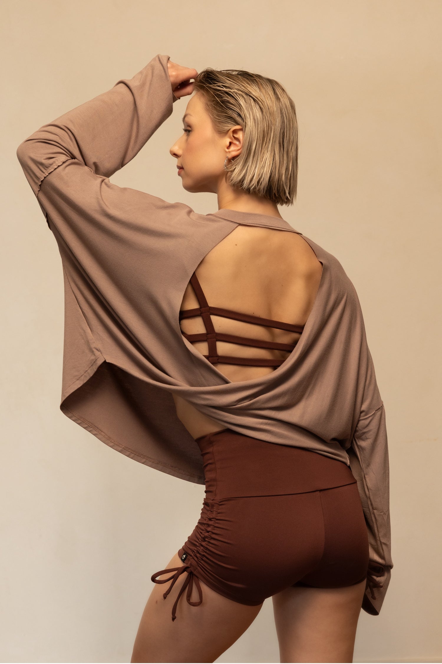 PURA VIDA LONG SLEEVE TOP - TOFFEE