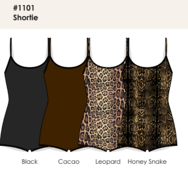 SHORTIE LEOTARD OG - HONEY SNAKE