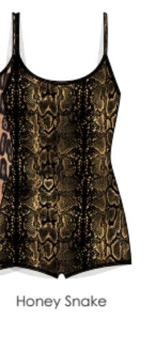 SHORTIE LEOTARD OG - HONEY SNAKE